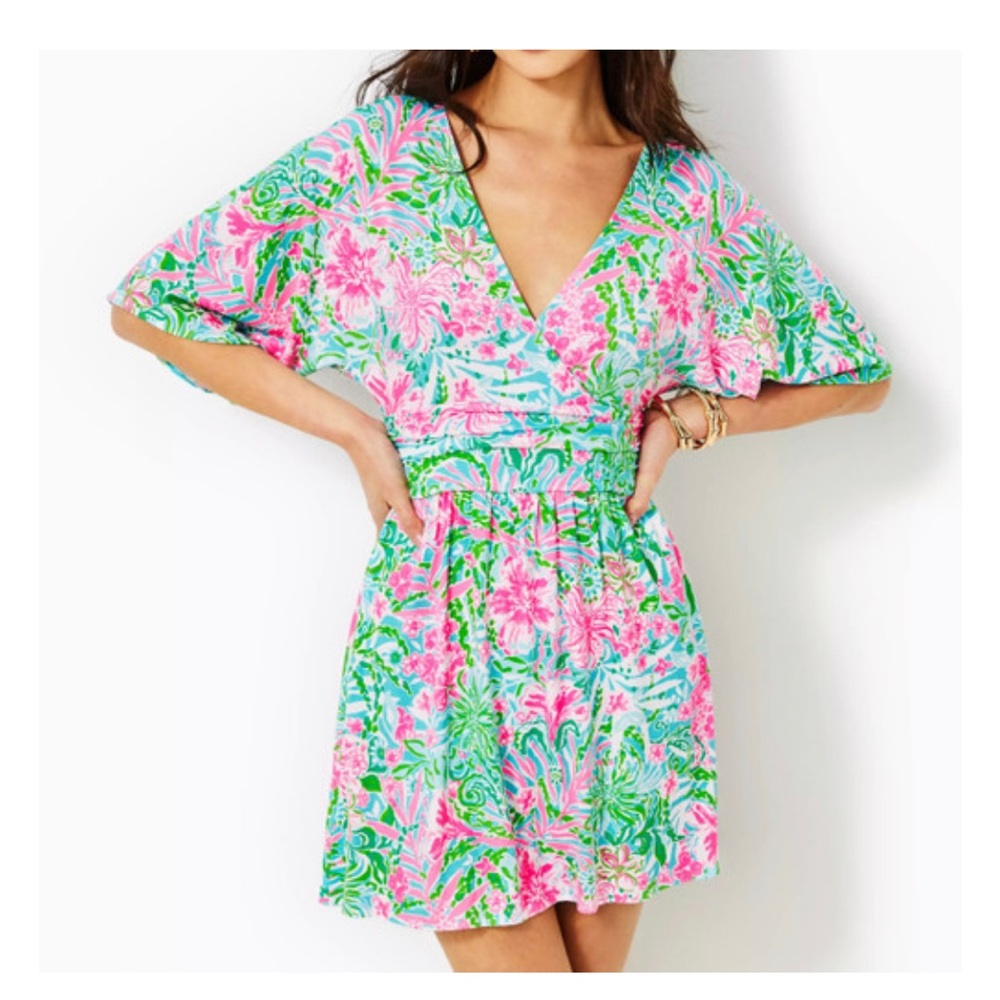NWT Parigi Skort Romper Amalfi Blue Leaf It Wild